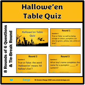 Hallowe'en Table Quiz